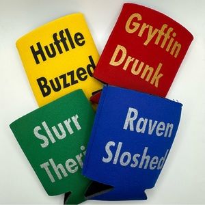 🤓 Set of Four Harry Potter Koozies +FREE GIFT!